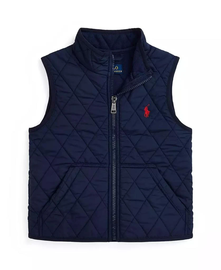 商品Ralph Lauren|Toddler and Little Boys Quilted Water-Repellent Vest,价格¥533,第1张图片