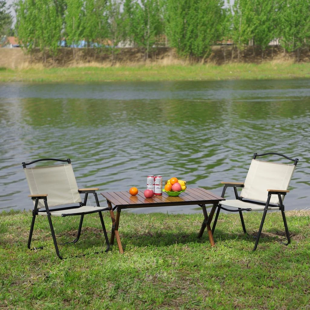 商品Simplie Fun|3-piece Folding Outdoor Table and two chairs,价格¥2910,第2张图片详细描述