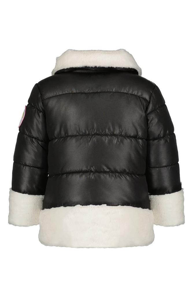 Faux Shearling Trimmed Puffer Jacket商品第2张图片规格展示