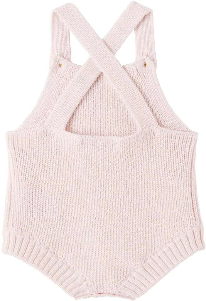 商品Bonpoint|Baby Pink Conie Romper,价格¥481,第2张图片详细描述