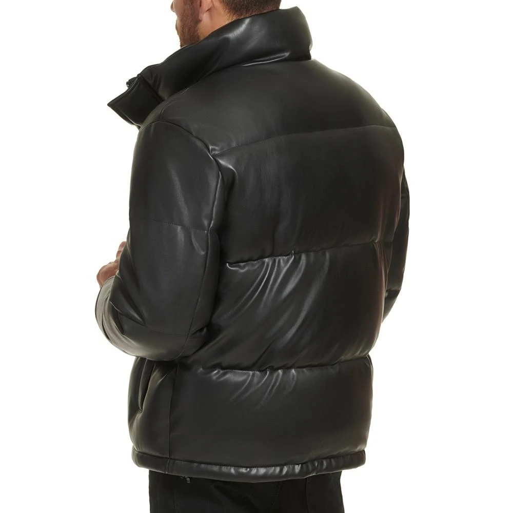 商品Calvin Klein|Men's Faux Leather Classic Puffer Jacket,价格¥2212,第2张图片详细描述