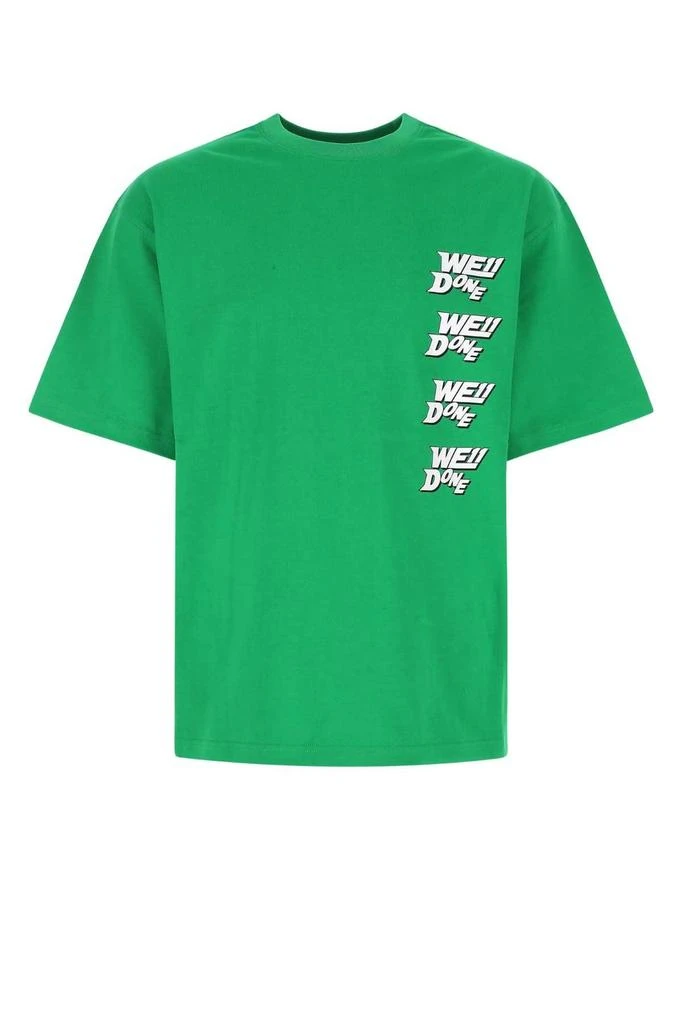 商品We11done|We11done Logo Printed Crewneck T-Shirt,价格¥1246,第1张图片