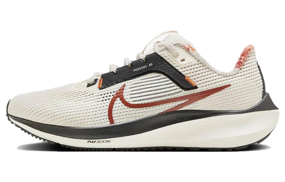 商品[国内直发] NIKE|Air Zoom Pegasus 40 舒适运动耐磨 低帮 休闲跑步鞋 女款 白黑橙,价格¥673,第1张图片