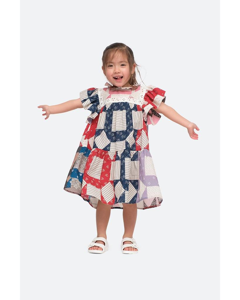 Girls' Nohr Patch Flutter Dress - Little Kid, Big Kid商品第5张图片规格展示