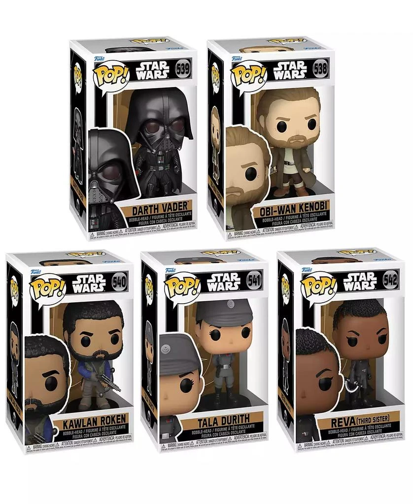 商品Funko|Star Wars Obi-wan Kenobi Darth Vader Obi-wan Kenobi Kawlan Roken Tala Durith Reva Figure Collectors Set, 5 Piece,价格¥135,第2张图片详细描述