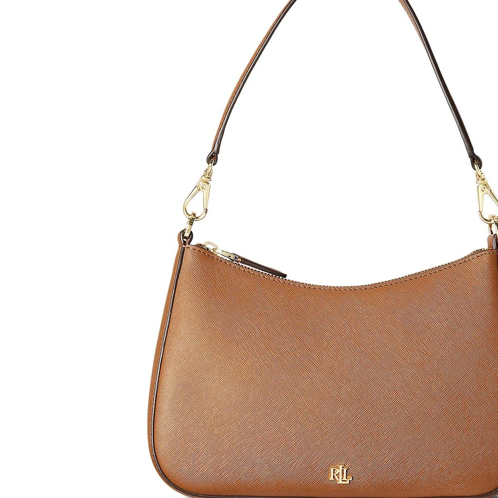 商品Ralph Lauren|Crosshatch Leather Medium Danni Shoulder Bag,价��格¥1654,第4张图片详细描述