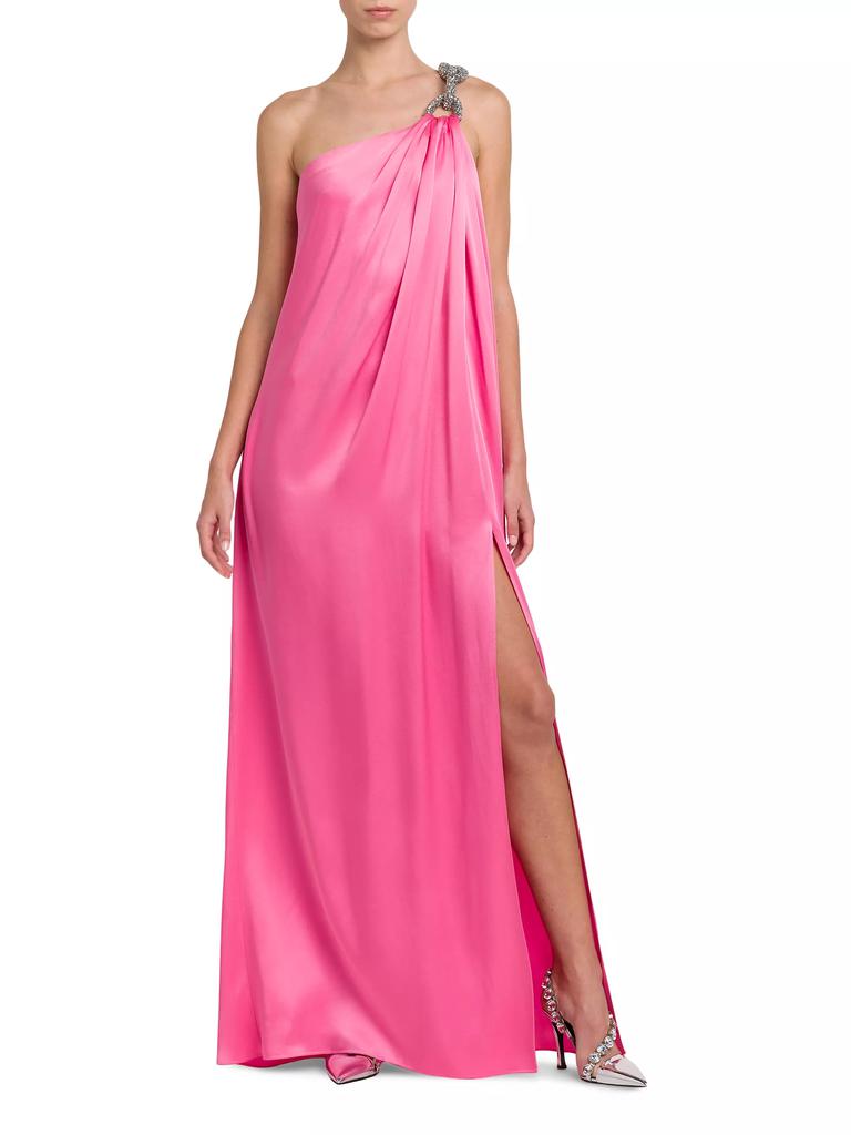 Stella McCartney Falabella Satin One-Shoulder Gown - Dresses