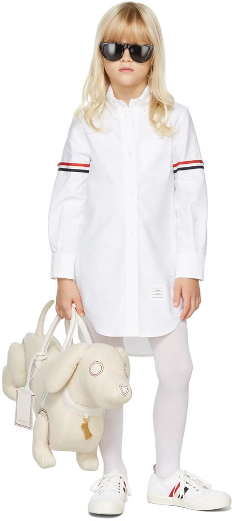 商品Thom Browne|白色 Armband Thigh-Length 儿童衬衫连衣裙,价格¥3899,第1张图片