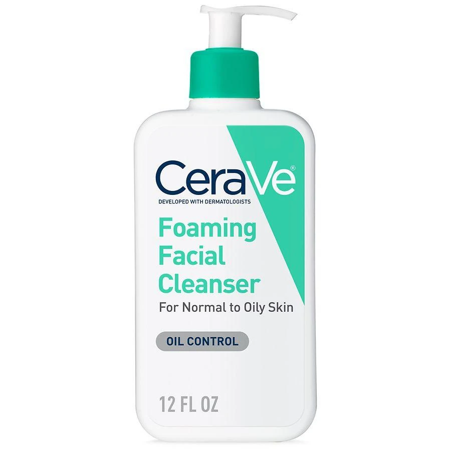 商品CeraVe|Foaming Face Cleanser, Fragrance-Free Face Wash with Hyaluronic Acid,价格¥126,第1张图片