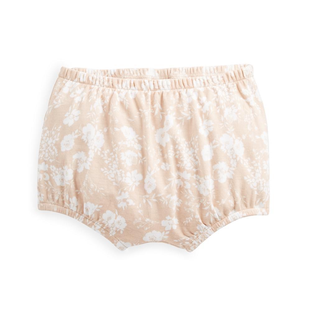 商品First Impressions|Baby Girls Cotton Ruffle-Trim Floral Shorts, Created for Macy's,价格¥29,第1张图片