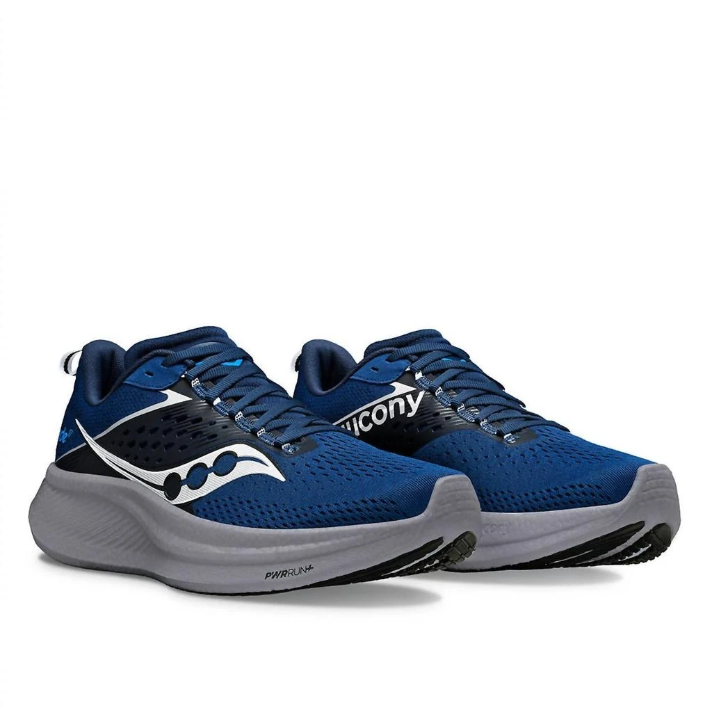 商品Saucony|Men's Ride 17 Running Shoes In Tide/silver,价格¥759,第2张图片详细描述