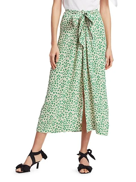 商品Ganni|Printed Crepe Skirt,价格¥615,第3张图片详细描述