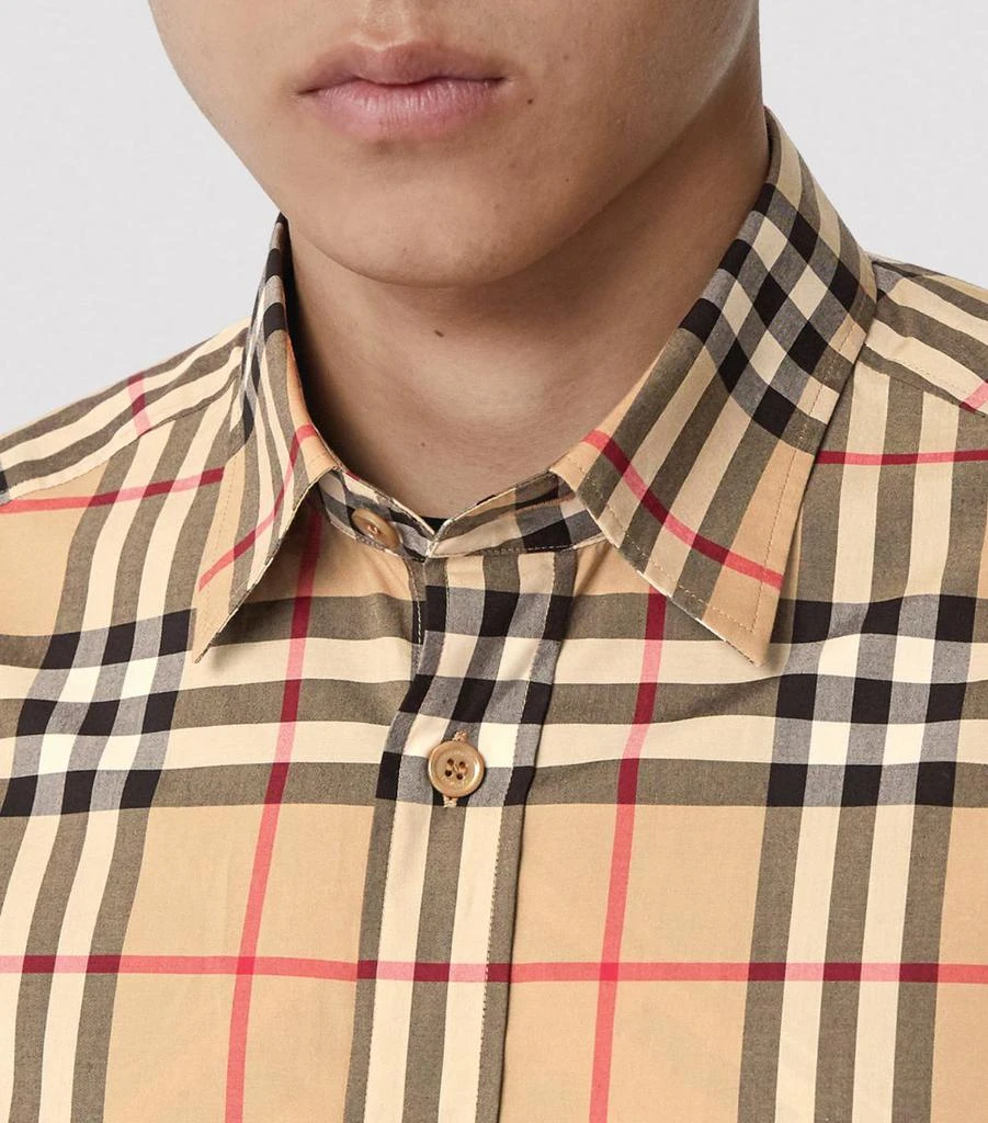 商品Burberry|Cotton Check Shirt,价格¥5357,第5张图片详细描述