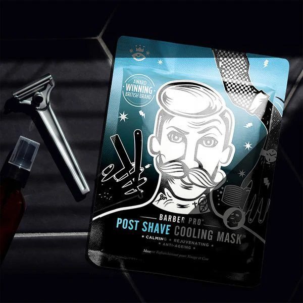 LookFantastic US BARBER PRO Post Shave Cooling Mask with Anti-Ageing Collagen 5