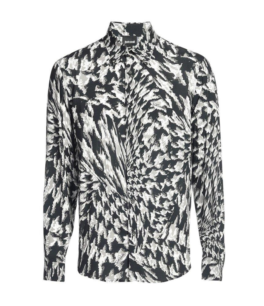 Just Cavalli Pattern-Printed Long-Sleeved Buttoned Shirt商品第1张图片规格展示