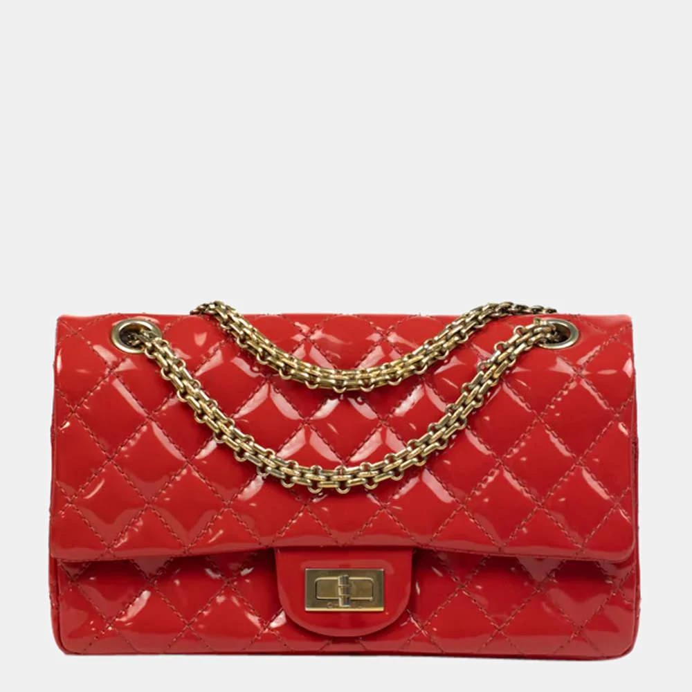 商品[二手商品] Chanel|CHANEL 2.55 Vernis Shoulder bag in Red Patent leather,价格¥19450,第1张图片