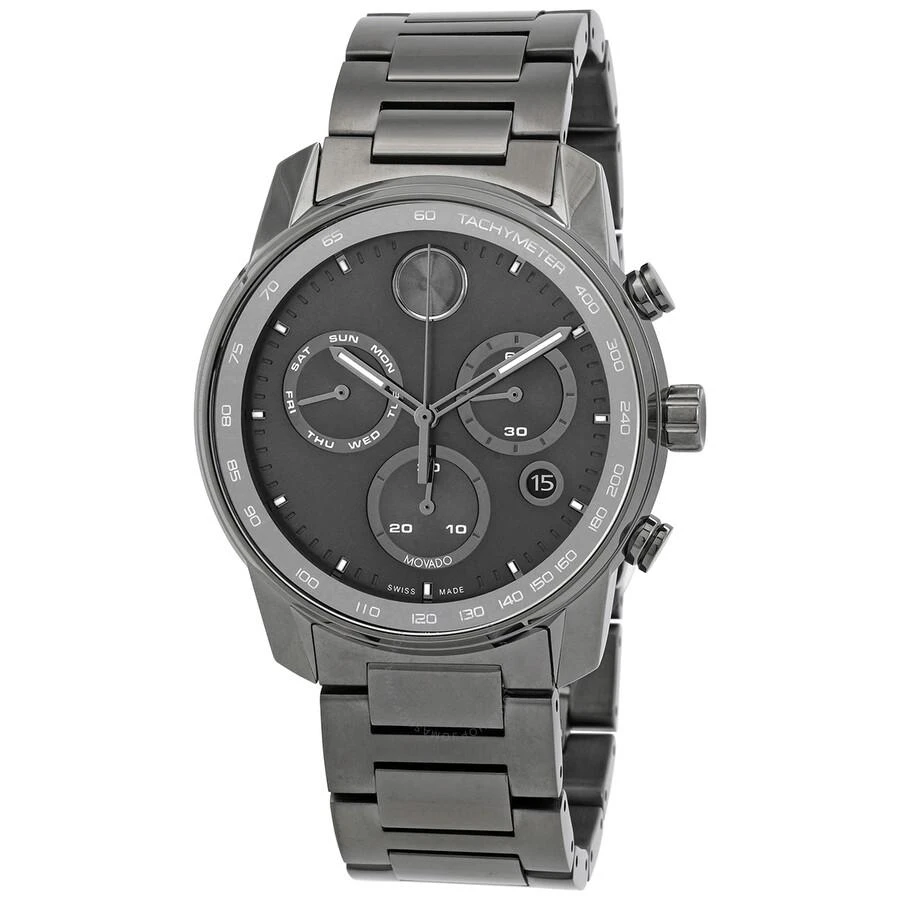 商品Movado|Bold Verso Chronograph Quartz Gunmetal Dial Men's Watch 3600867,价格¥5179,第1张图片