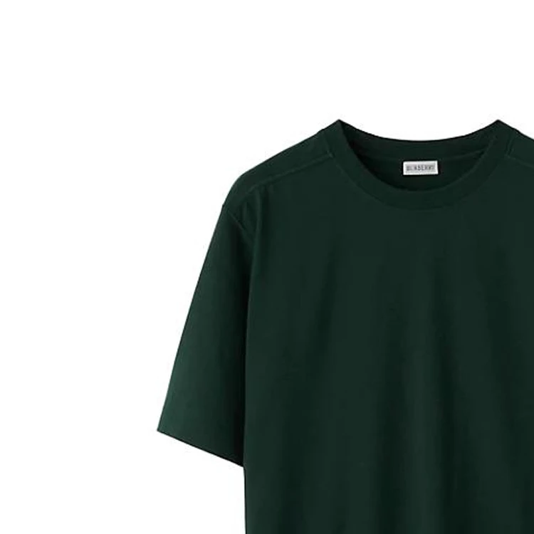 商品[国内直发] Burberry|博柏利 纯色休闲圆领短袖T恤 男款 绿色,价格¥1424,第3张图片详细描述