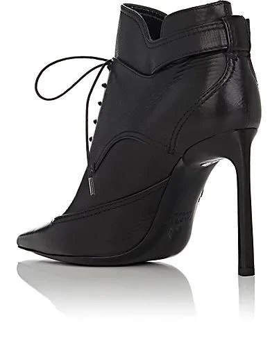 商品Lanvin|Buckled-Strap Leather Ankle Boots,价格¥2232,第3张图片详细描述