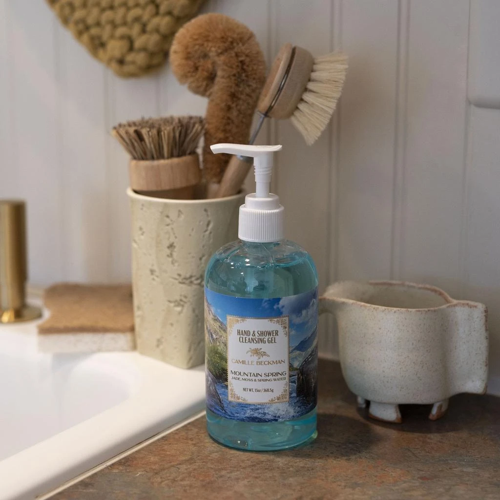 商品Camille Beckman|Hand & Shower Cleansing Gel 13oz Mountain Spring,价格¥119,第3张图片详细描述
