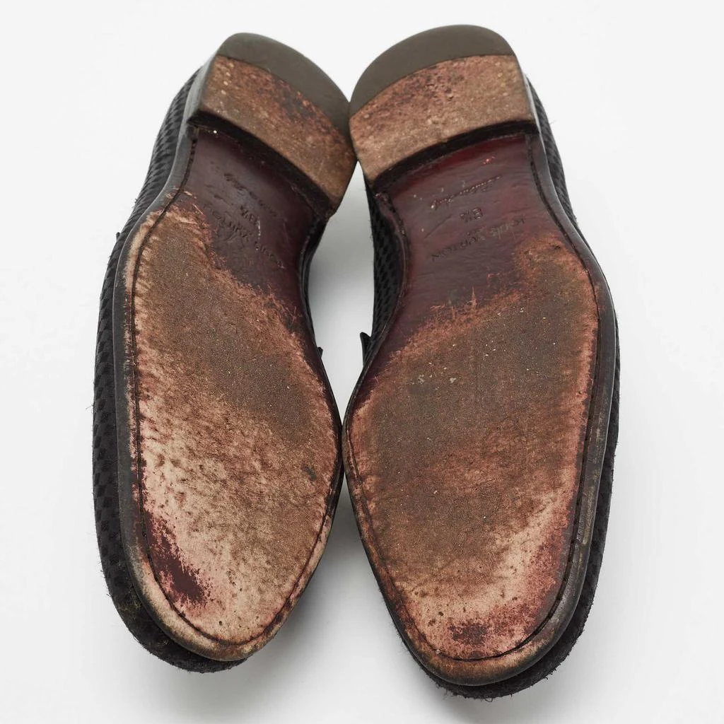 Louis Vuitton Black Petit Damier Fabric Monte Carlo Loafers Size 42.5 商品
