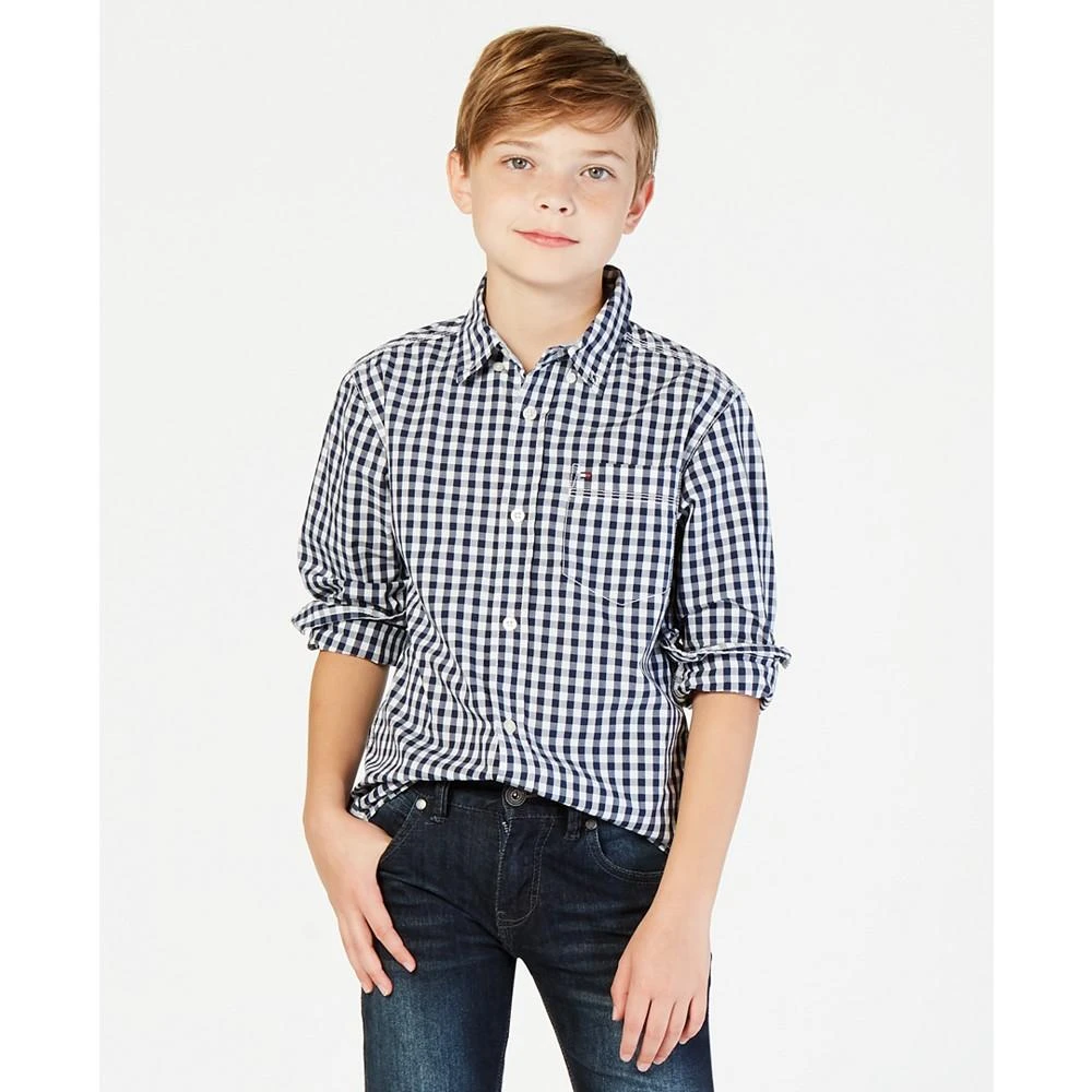 商品Tommy Hilfiger|Big Boys Baxter Gingham Button-Down Shirt,价格¥312,第1张图片