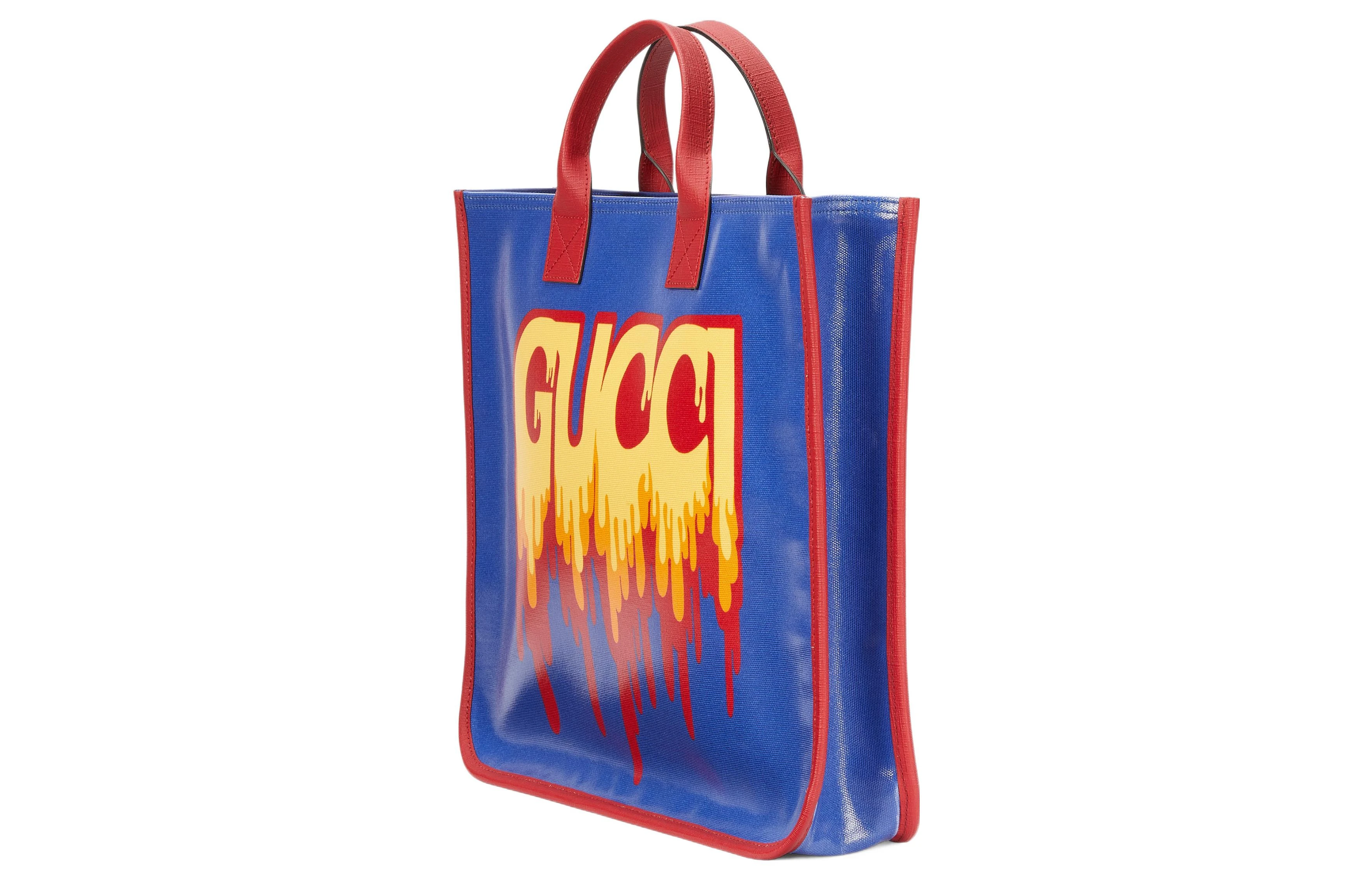 商品[国内直发] Gucci|古驰 大容量Logo印花 帆布 托特包Tote包购物袋手提童包 儿童款 蓝色,价格¥3266,第3张图片详细描述