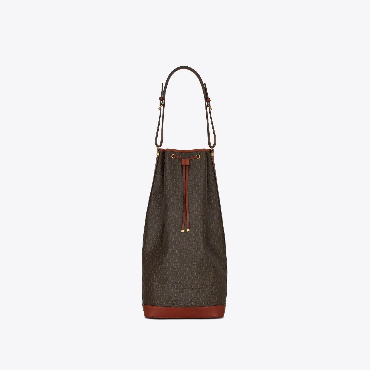 商品Yves Saint Laurent|【预售】 YSL圣罗兰 25春夏 男士 手提包 LE MONOGRAMME长款涂层帆布和光滑皮革水桶包 6685812UY2W2166 ,价格¥13784,第1张图片