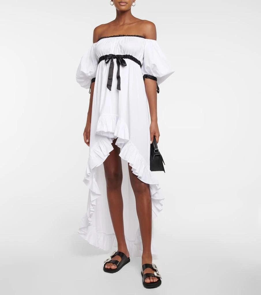 商品CAROLINE CONSTAS|Analiese off-shoulder poplin dress,价格¥3457,第2张图片详细描述
