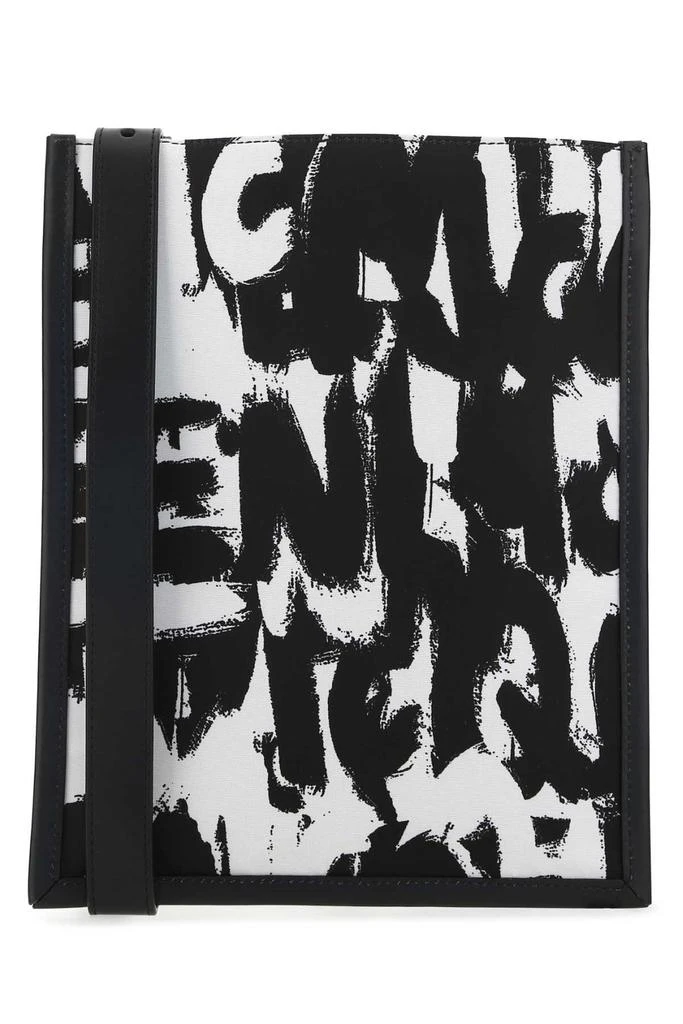 商品Alexander McQueen|Alexander McQueen Graffiti-Printed Open Top Shoulder Bag,价格¥2390,第2张图片详细描述