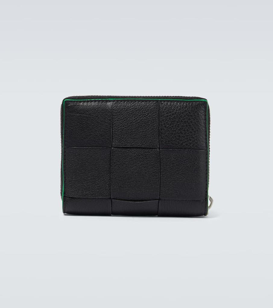 Intrecciato编织皮革钱包商品第3张图片规格展示