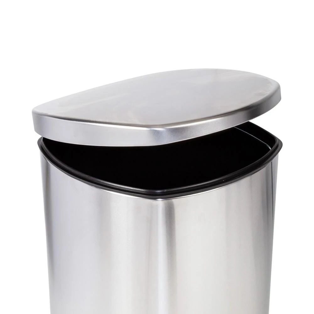 商品Honey Can Do|50-Liter Square Stainless Steel Step Trash Can with Soft-Close Lid,价格¥3458,第5张图片详细描述