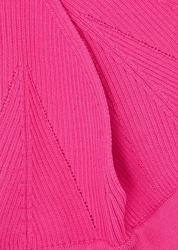 商品LOVE STORIES|Ross hot pink ribbed-knit soft-cup bra,价格¥272,第4张图片详细描述