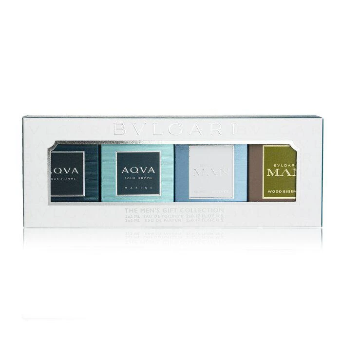 商品BVLGARI|Bvlgari 男士香水迷你套装：水能量 EDT 5ml + 活力海洋 5ml + 城市森林 EDP 5ml+ 极地冰峰 EDP 5ml 4x5ml/0.17oz,价格¥576,第1张图片