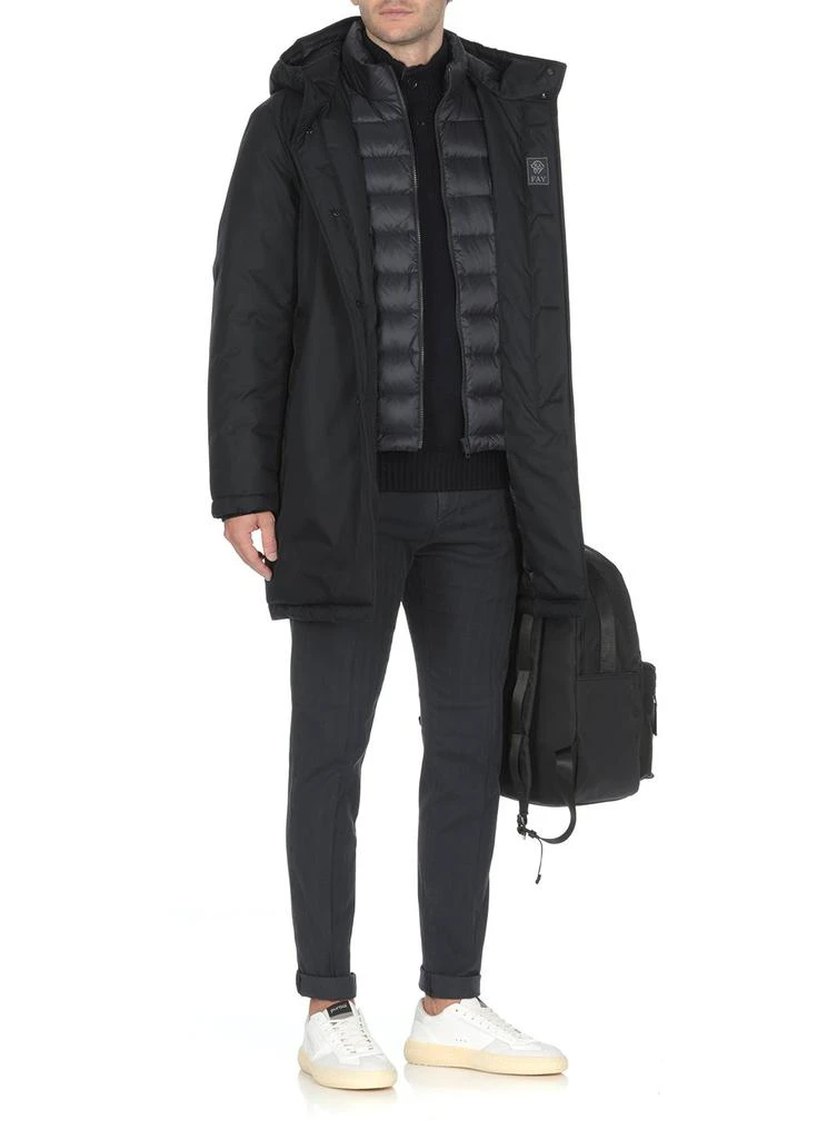 商品FAY|Fay Morning Long-Sleeved Hooded Raincoat,价格¥6278,第4张图片详细描述