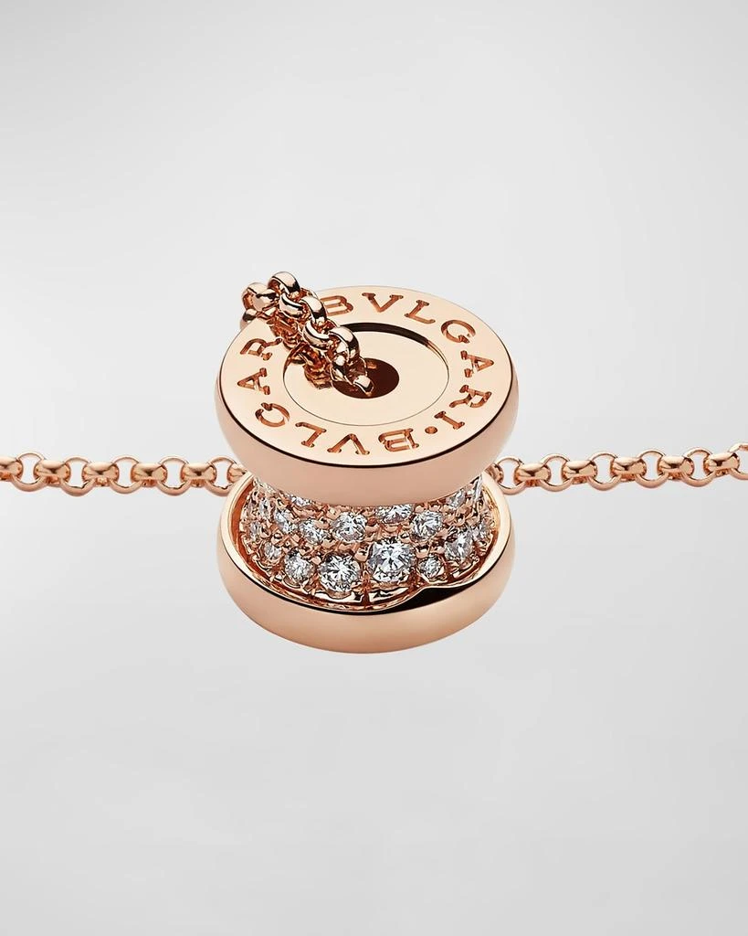 商品BVLGARI|B.Zero1 18k Rose Gold Diamond Charm Necklace,价格¥35526,第4张图片详细描述