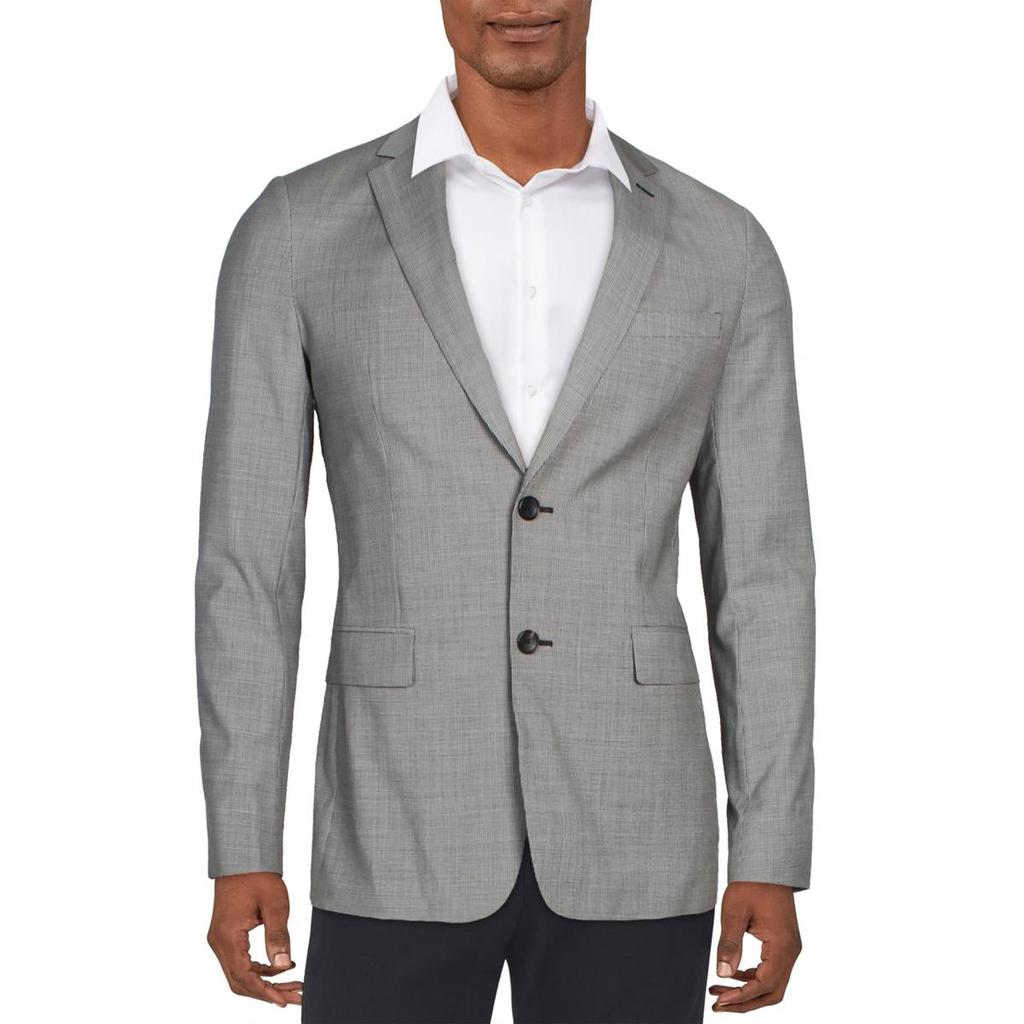 Theory Mens Wellar Wool Houndstooth Suit Jacket商品第1张图片规格展示