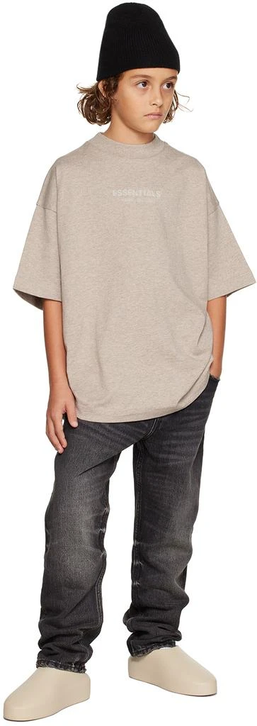 商品Essentials|Kids Beige Bonded T-Shirt,价格¥276,第4张图片详细描述