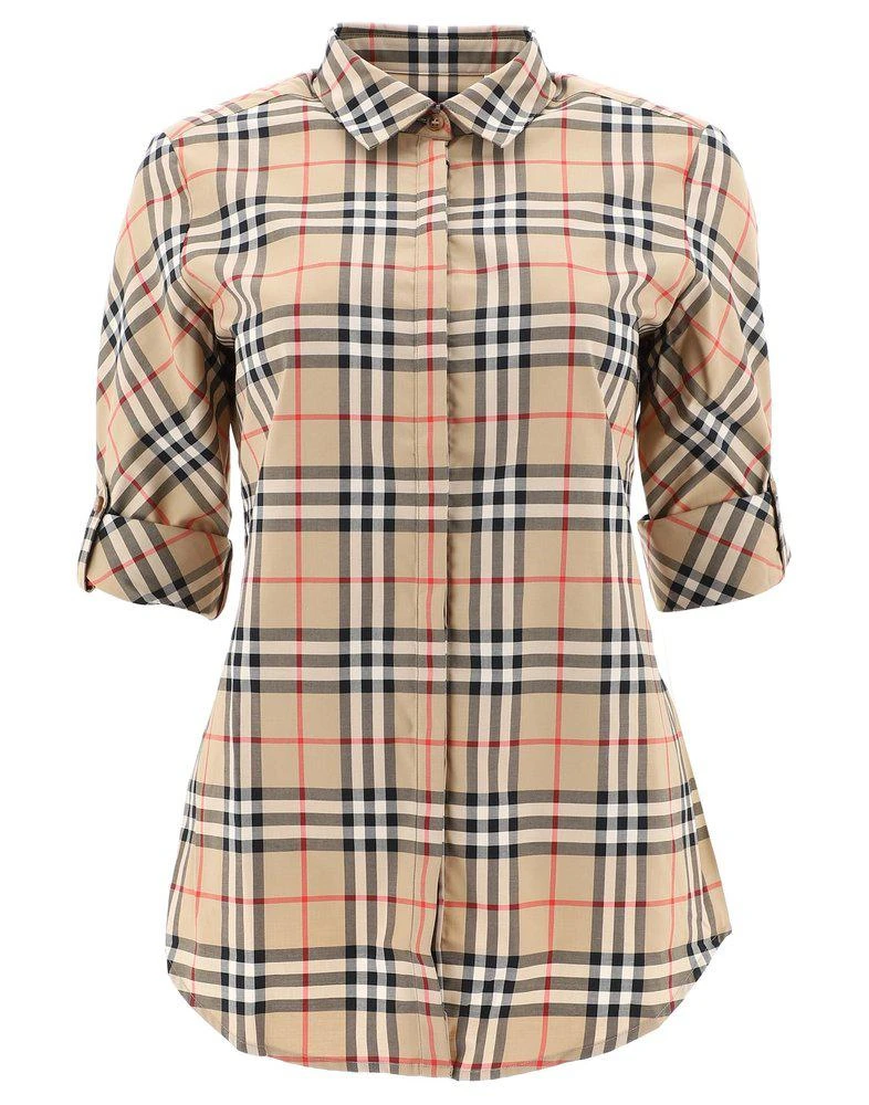 商品Burberry|Burberry Vintage Check Short Sleeved Shirt,价格¥3187,第1张图片