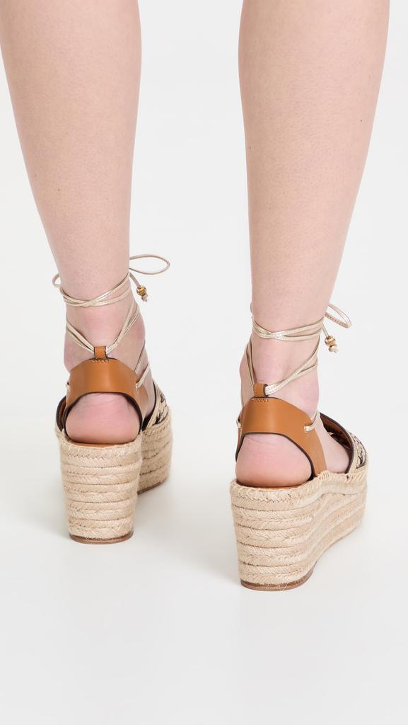 商品Tory Burch|Tory Burch Basket Weave Platform Sandals,价格¥1293,第7张图片详细描述