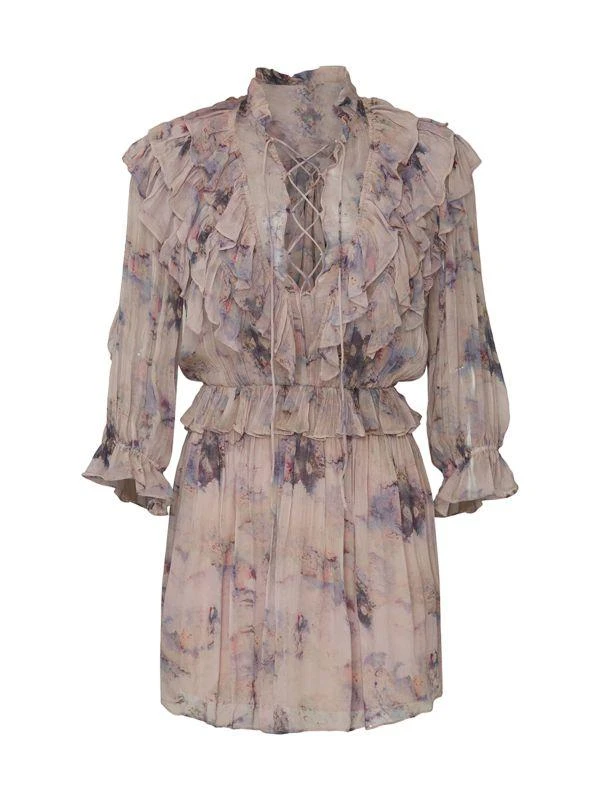 商品IRO|Banon Floral Mini Blouson Dress,价格¥541,第5张图片详细描述