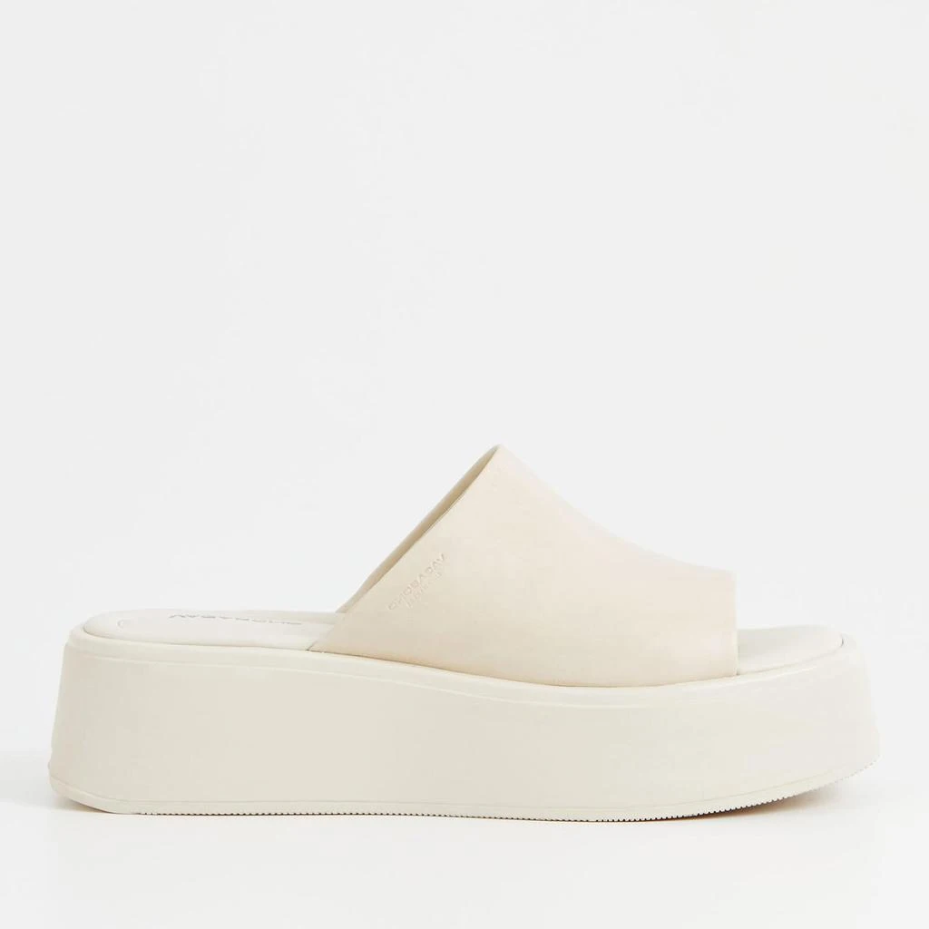 商品Vagabond|Vagabond Women's Courtney Leather Flatform Mules - Off White,价格¥230,第1张图片