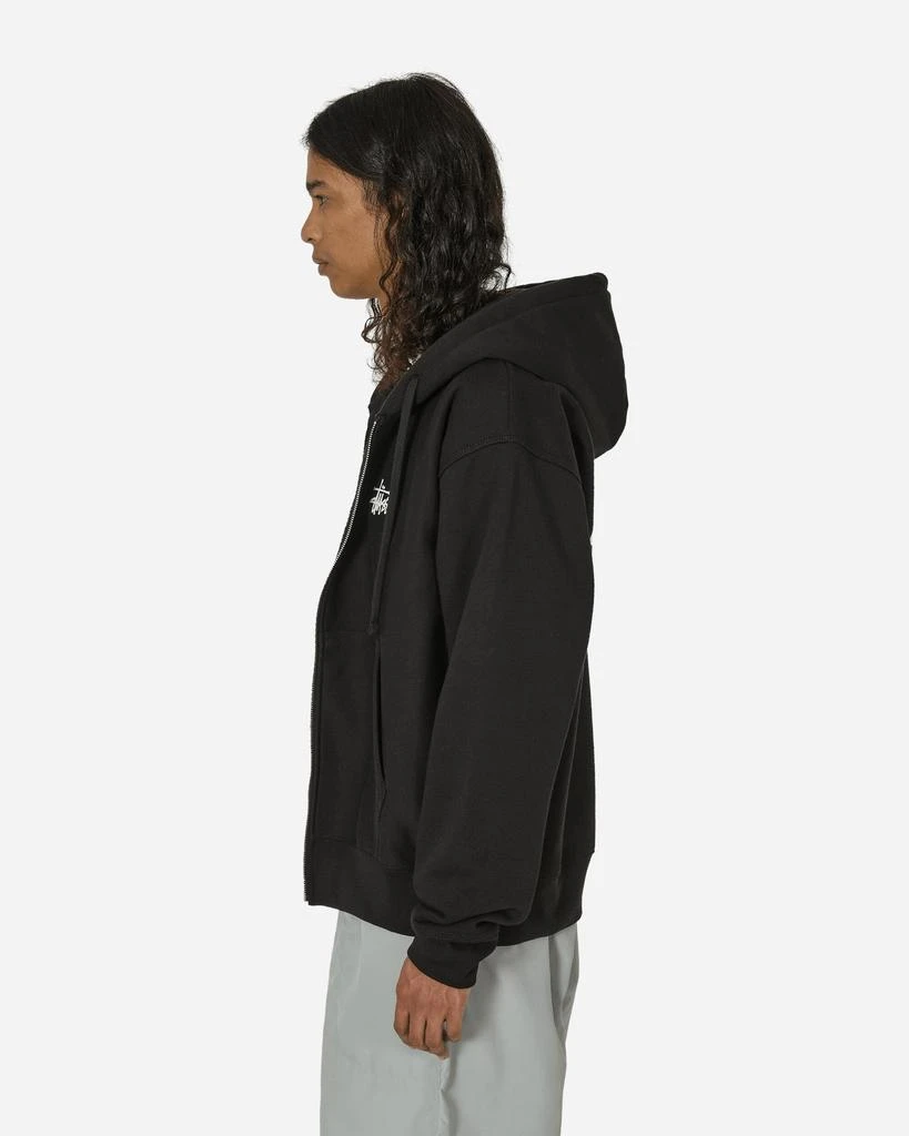 商品STUSSY|Basic Zip Hooded Sweatshirt Black,价格¥1148,第2张图片详细描述