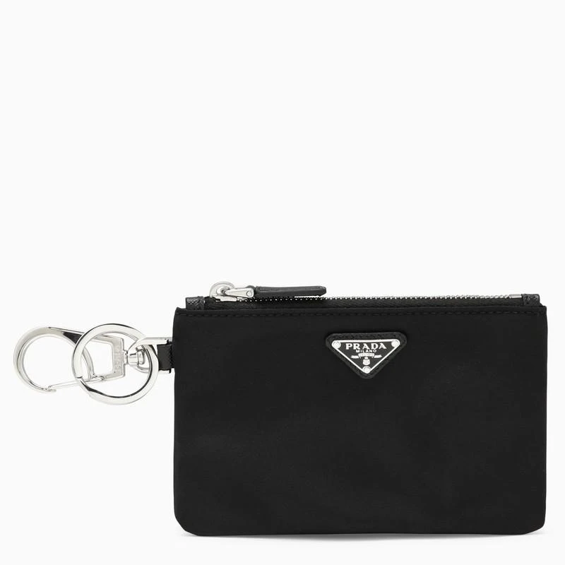 商品Prada|Black Re-Nylon key case pouch,价格¥3291,第2张图片详细描述