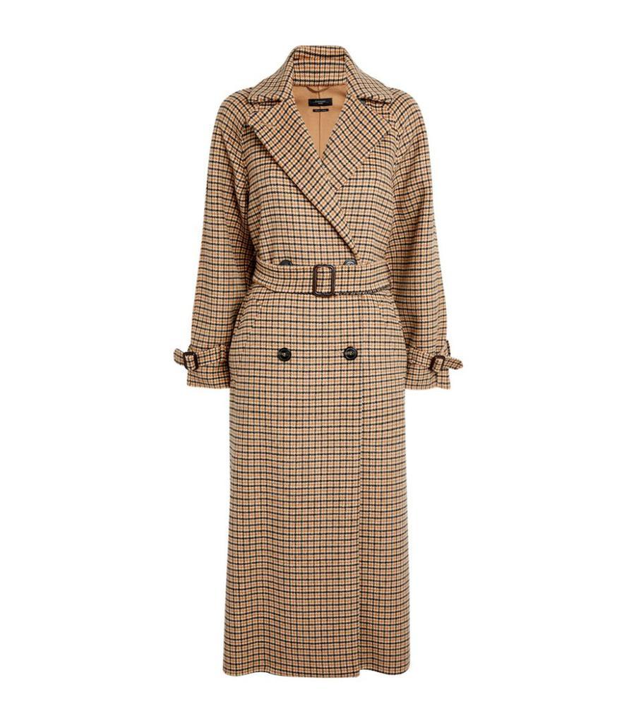 商品Weekend Max Mara|Wool Check Wrap-Around Coat,价格¥6011,第1张图片