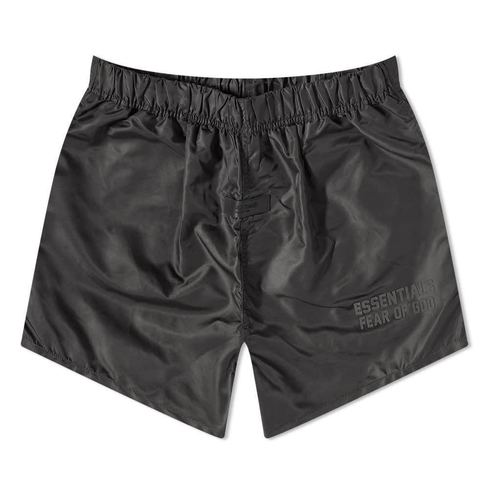 Fear of God ESSENTIALS Logo Running Shorts - Off Black商品第1张图片规格展示