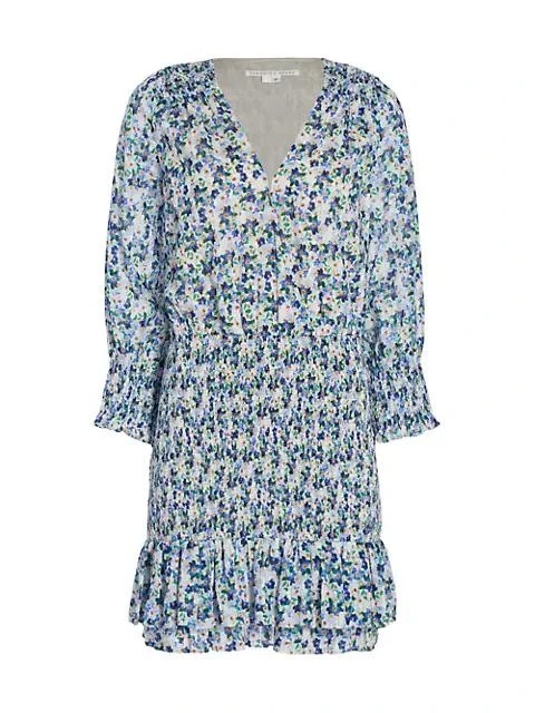 商品VERONICA BEARD|Darrah Floral Smocked Dress,价格¥3718,第1张图片