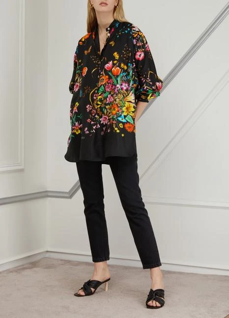 商品Gucci|Flora silk shirt,价格¥14036,第2张图片详细描述