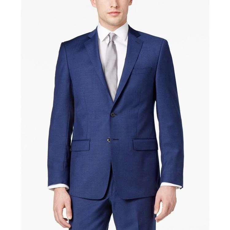 商品Calvin Klein|Men's Extra-Slim Fit Blue Suit,价格¥1465,第4张图片详细描述