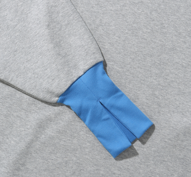 【享贝家】FILA女士运动休闲拼袖卫衣藏蓝色/灰色FS2POD3158F（特价活动款）商品第7张图片规格展示